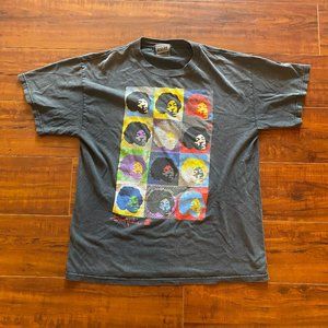 Vintage Late 90s / Y2K Jimi Hendrix Rock Music Band Black Tee Shirt - size Large